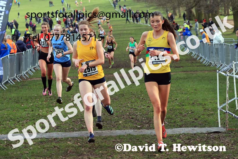 Womens Under-20s, 2024 CAU Inter Counties Cross Country Champs., Wollaton Park, Nottingham. Photo: David T. Hewitson/Sports for All Pics